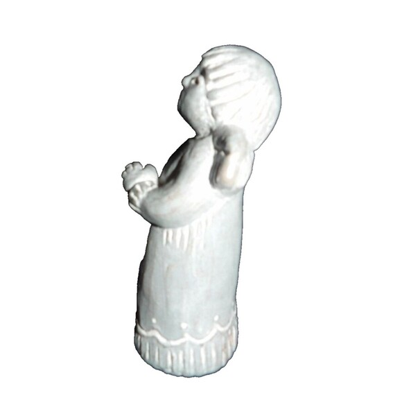 Isabel Bloom 1994 Sculpture Girl ANGEL Peace Singing Praying Signed 5" tall Vtg - Picture 3 of 9